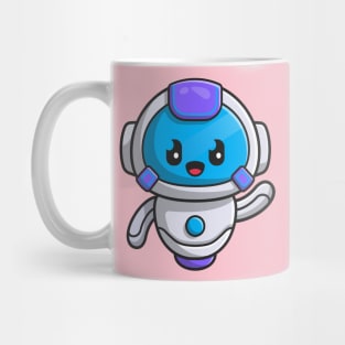 Cute Robot Cartoon Illustration Mug